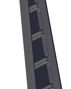 End cap f/flap MVT-10/17M Type A